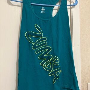 Zumba Fitness Teal Tank Top